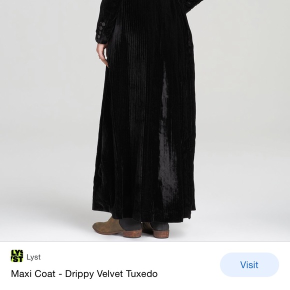***ISO**** FREE PEOPLE DRIPPY TUXEDO DUSTER MAXI COAT - Picture 5 of 5